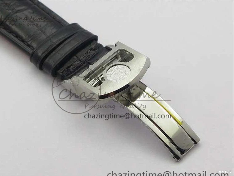 MIROTIME 0228 Portugieser Perpetual Calendar IW503401 V9F 1:1 Best Edition Blue Dial on Black Leather Strap A Contemporary 7114